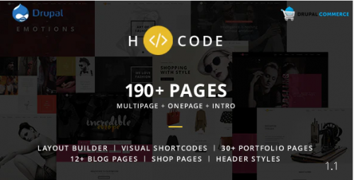 H-code – Multipurpose Commerce Drupal theme