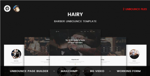 Hairy – Barber Unbounce Template