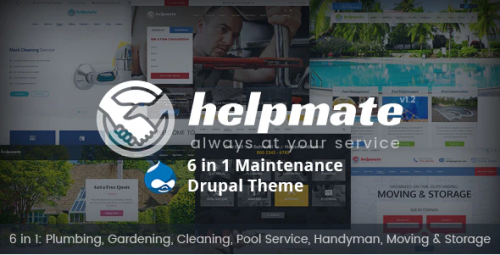 Helpmate – 6 in 1 Maintenance Drupal Theme