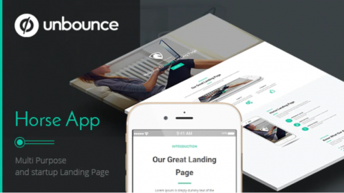 Horse App – Unbounce Landing Page