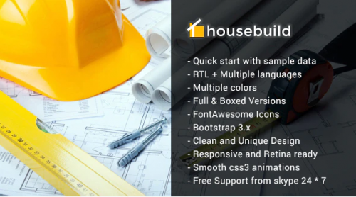 Housebuild – Joomla Construction Business Theme
