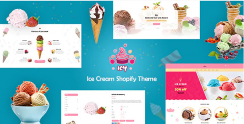 Icy – Shopify Ice Cream, Cake Shop Template