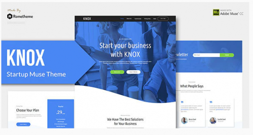 KNOX – Startup, Agency, Apps Muse Theme