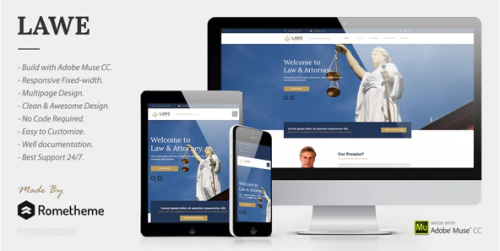 LAWE – Lawyer and Attorney Muse Template
