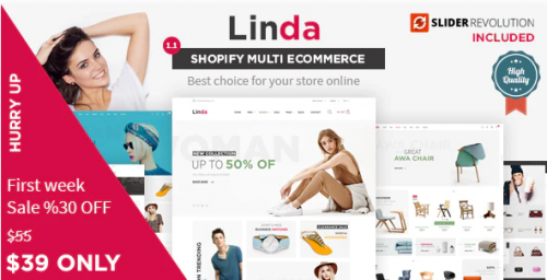 Linda – Mutilpurpose eCommerce Shopify Theme