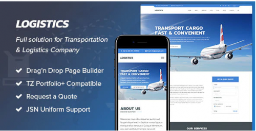 Logistics – Transportation Joomla Template