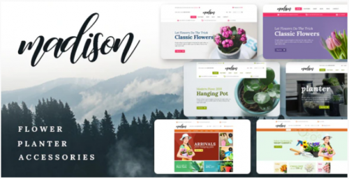 Madison – Flowers, Plant, Beauty, Gardening tools, Food store, Nursery Shopify Theme