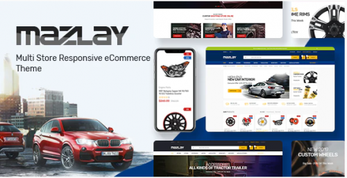 Mazlay – Car Accessories OpenCart Theme (Included Color Swatches)