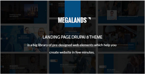 MegaLands – Multipurpose Landing Pages Drupal 8 Theme