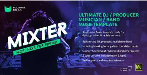 Mixter – Ultimate DJ / Producer / Musician / Band Website Muse Template