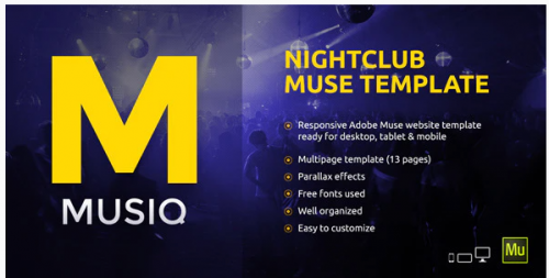 Musiq – Nightclub / Discotheque / DJ Bar Website Muse Template