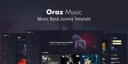 Oraz – Music Band Joomla Template
