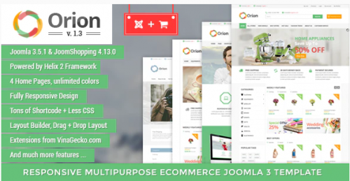 Orion :: Businesses & e-Commerce Joomla Template