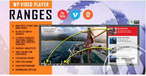 RANGES – Video Player With Multiple Start and End Points – WordPress Plugin 1.3