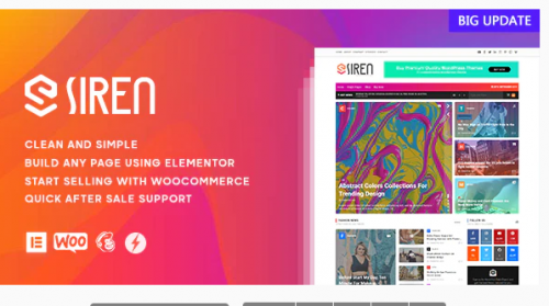 Siren – News Magazine Elementor WordPress Theme 2.2.6