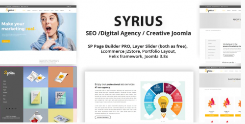 Syrius – SEO Digital Agency Creative Joomla Template