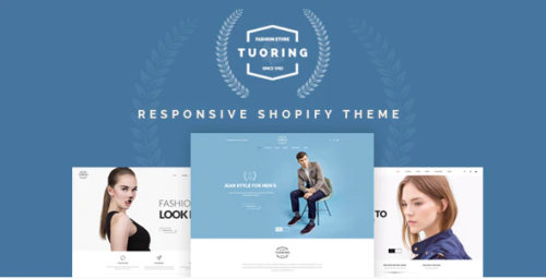 Tuoring – Responsive Fashion, Tee, Clothing Shopify Theme (Sections Ready)