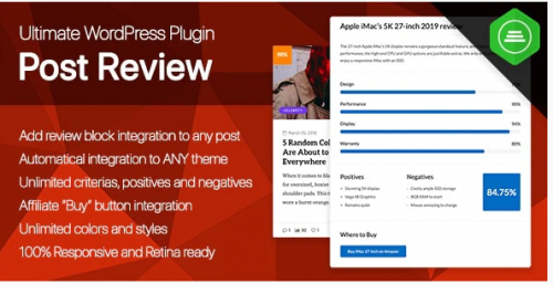 Ultimate Post Review – Responsive WordPress Posts Reviews and Rating plugin 1.0