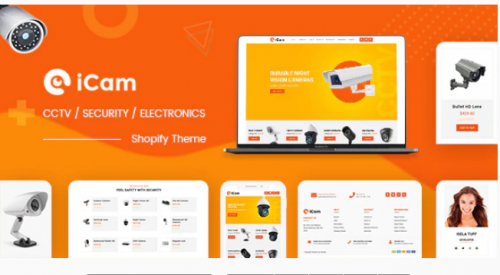 iCam | CCTV, Electronics Industry Shopify Theme