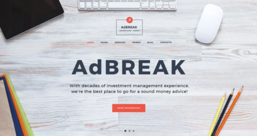 AdBreak – Advertising Company WordPress Theme adbreak advertising company wordpress theme