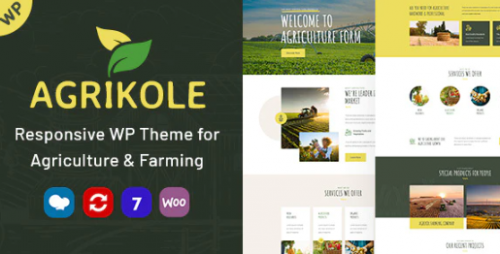 Agrikole | WordPress Theme for Agriculture Farms 1.10