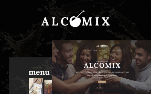 Alcomix – Cocktail Bar WordPress Theme alcomix cocktail bar wordpress theme