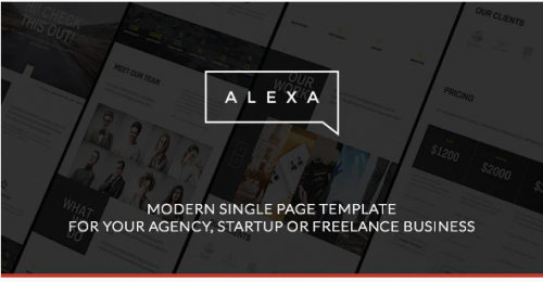 Alexa – Creative Single Page Template