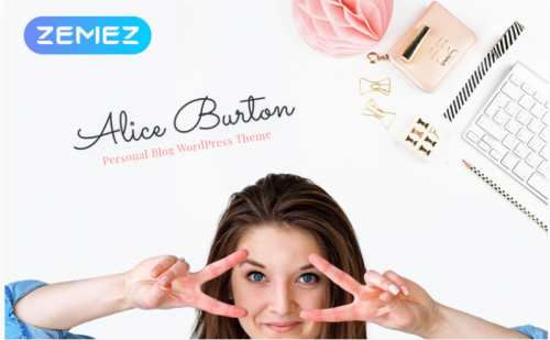 AliceBurton – Personal Blog Elementor WordPress Theme aliceburton personal blog elementor wordpress theme