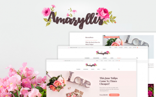 Amaryllis – Flower Shop WooCommerce Theme amaryllis flower shop woocommerce theme