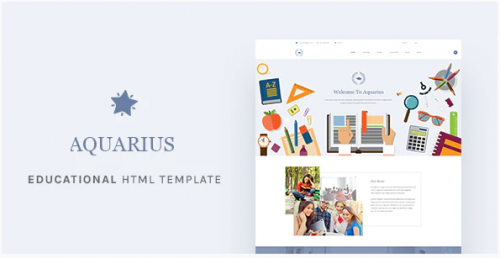 Aquarius – Educational University HTML Template aquarius educational university html template