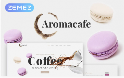 Aromacafe – Coffee Shop Elementor WordPress Theme aromacafe coffee shop elementor wordpress theme