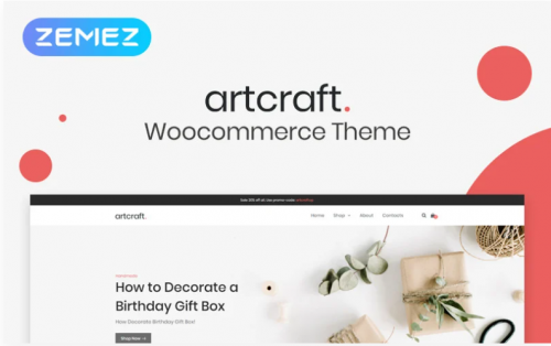 Artcraft – Handmade ECommerce Clean Elementor WooCommerce Theme artcraft handmade ecommerce clean elementor woocommerce theme