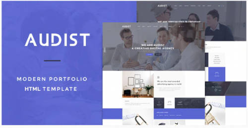 Audist – Modern Portfolio HTML5 Template audist modern portfolio html template