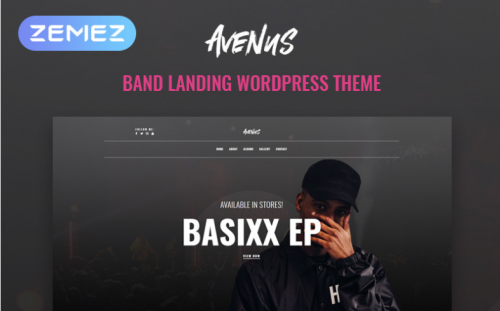 Avenus – Music One Page Modern Elementor WordPress Theme avenus music one page modern elementor wordpress theme