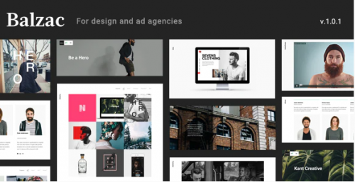 Balzac – An Ultra Creative HTML5 Template for Agencies balzac an ultra creative html template for agencies