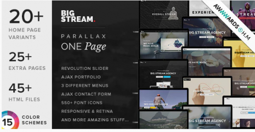BigStream – One Page Multi-Purpose Template bigstream one page multi purpose template