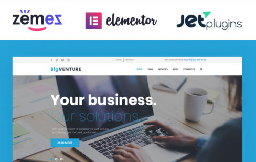 BigVenture – Business & Consulting Elementor WordPress Theme bigventure business consulting elementor wordpress theme