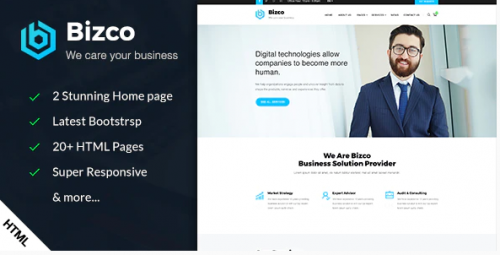 Bizco – Business & Corporate HTML Template bizco business corporate html template