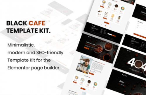 Black Cafe – Restaurant & Cafe Template Kit black cafe restaurant cafe template kit