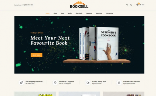 Booksell – Books & Stationery Store WooCommerce Theme booksell books stationery store woocommerce theme