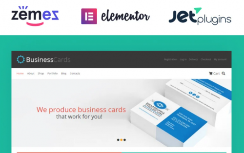 Business Cards Store WooCommerce Theme business cards store woocommerce theme