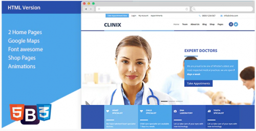 CLINIX – Medical HTML Template clinix medical html template