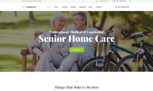 Cared4 – Senior Care WordPress Theme cared senior care wordpress theme