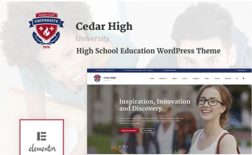 Cedar High – University WordPress Theme cedar high university wordpress theme