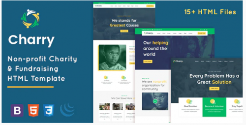 Charry- Non-Profit Charity & Fundraising HTML Template charry non profit charity fundraising html template