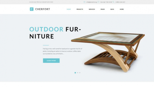 Cherfort – Furniture Company Responsive WordPress Theme cherfort furniture company responsive wordpress theme
