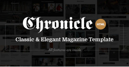 Chronicle – Premium News and Magazine HTML5 Template chronicle premium news and magazine html template