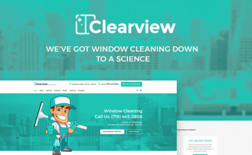 Clearview – Window Cleaning Services WordPress Theme clearview window cleaning services wordpress theme