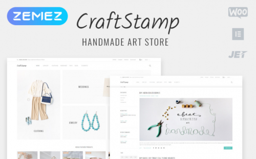 Craftstamp – Handmade Art Store Elementor WooCommerce Theme craftstamp handmade art store elementor woocommerce theme