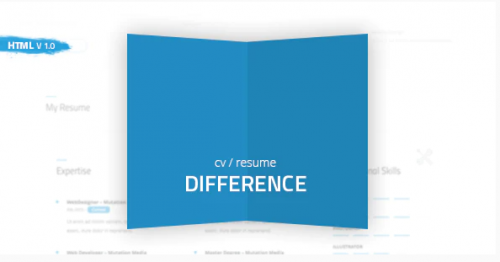 Difference – CV/RESUME TEMPLATE difference cv resume template